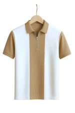 Men Self Designed Cotton T-Shirt - Image 2