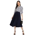 Womens Fit and Flare Dress - Image 2